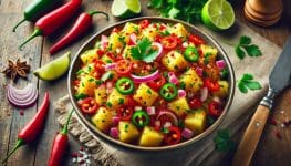 Pittige Ananas salsa voor bij de barbecue