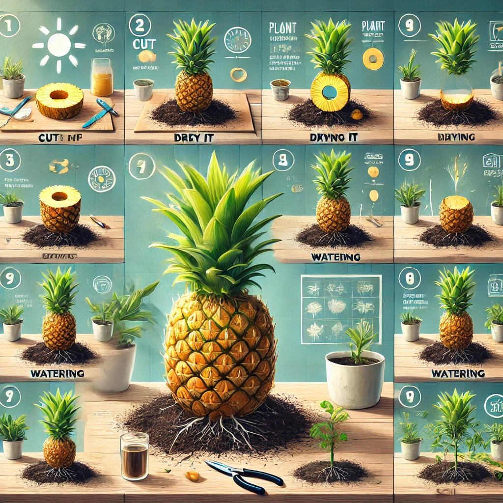 Zelf ananas kweken stap voor stap uitleg
