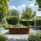 Duurzaam tuinieren met bloembakken van cortenstaal